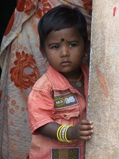 child with medallion